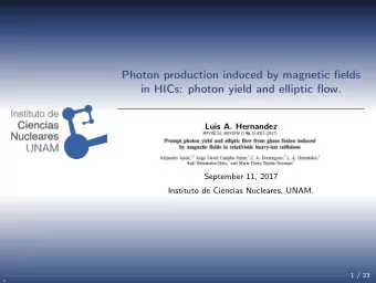 Photon production induced by magnetic fields  in HICs: photon yield and elliptic flow.  Luis A.