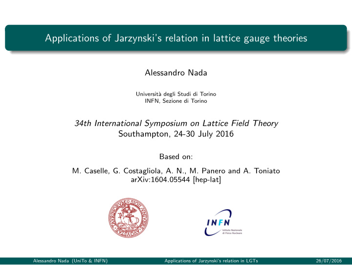 applications of jarzynski s relation in lattice gauge