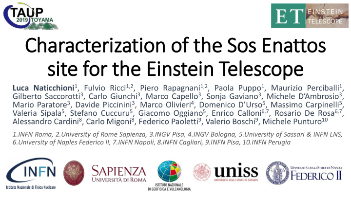 characterization of the sos sos enattos site for the