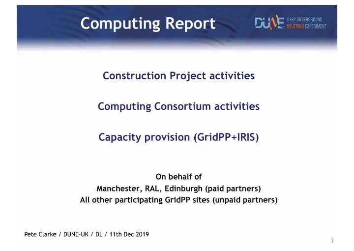 computing report