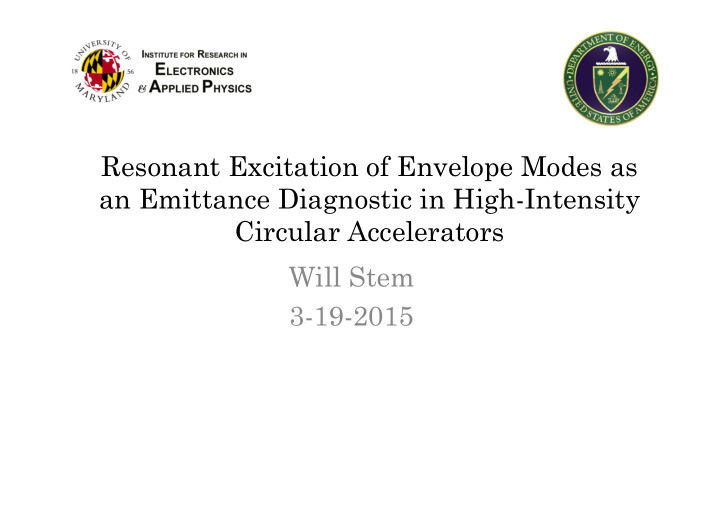 resonant excitation of envelope modes as an emittance
