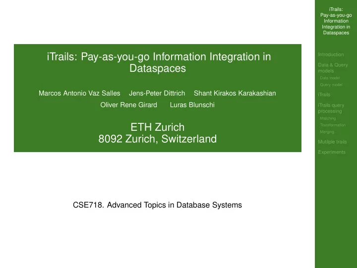 itrails pay as you go information integration in