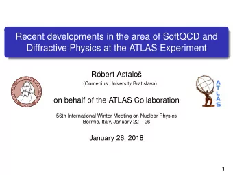 Recent developments in the area of SoftQCD and  Diffractive Physics at the ATLAS Experiment