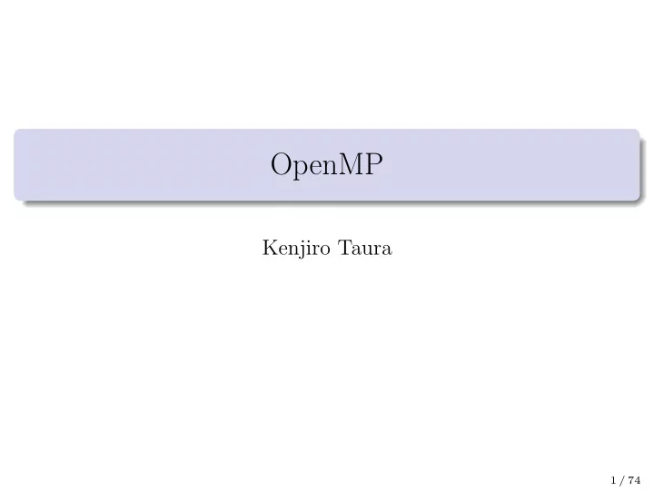 openmp
