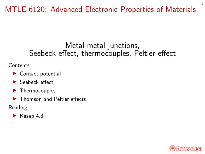 mtle 6120 advanced electronic properties of materials