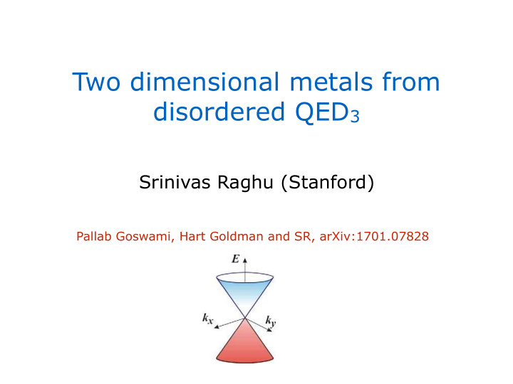 two dimensional metals from