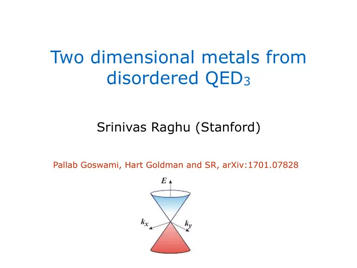two dimensional metals from