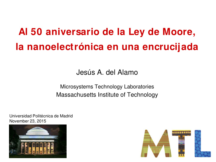 al 50 aniversario de la ley de moore la nanoelectr nica