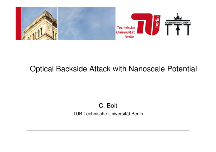optical backside attack with nanoscale potential