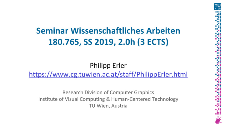 seminar wissenschaftliches arbeiten 180 765 ss 2019 2 0h