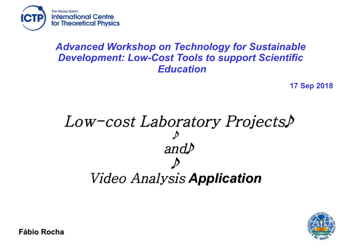 low ow cos cost l lab abor orat ator ory p proje oject cts