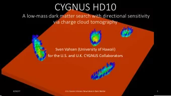 CYGNUS HD10  A low-mass dark matter search with directional sensitivity  via charge cloud