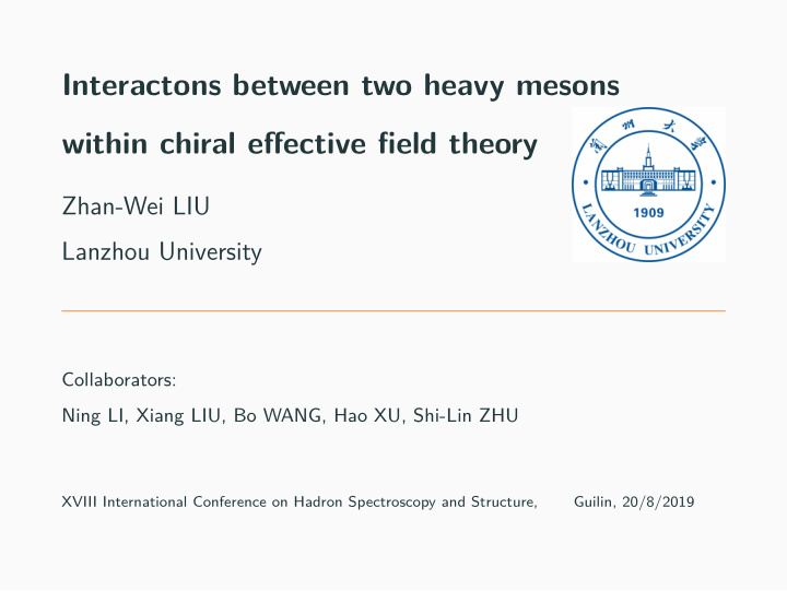 interactons between two heavy mesons within chiral