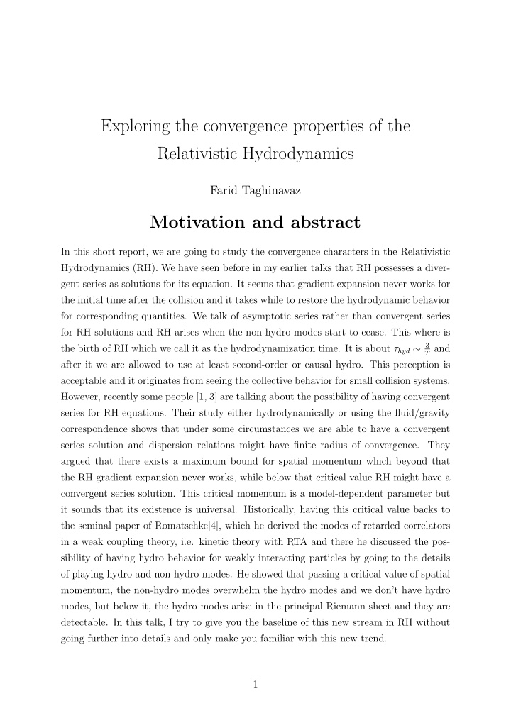 exploring the convergence properties of the relativistic