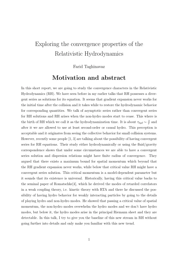 exploring the convergence properties of the relativistic
