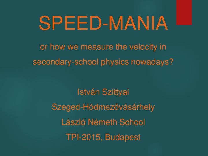 speed mania