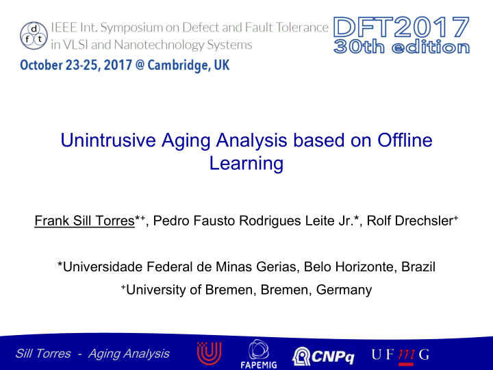 unintrusive aging analysis based on offline learning