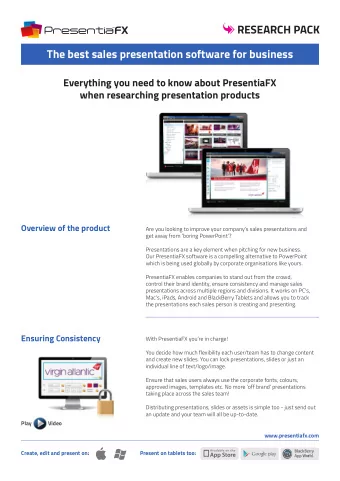 RESEARCH PACK  The best sales presentation software for business  Everything you need to know about
