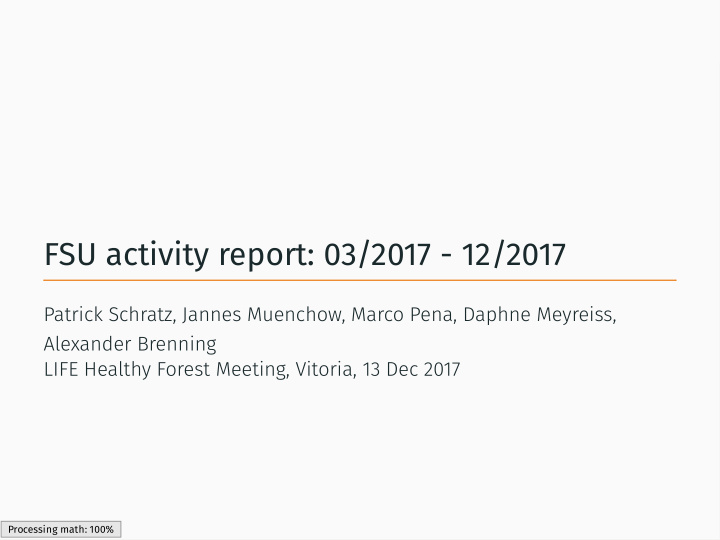 fsu activity report 03 2017 12 2017
