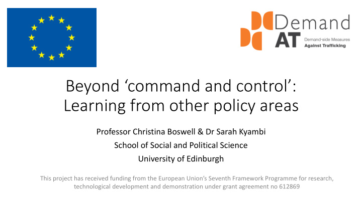 beyond command and control learning from other policy