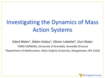 Action Systems Oded Maler 1 , dm Halsz 2 , Olivier Lebeltel 1 , Ouri Maler 1 CNRS-VERIMAG,