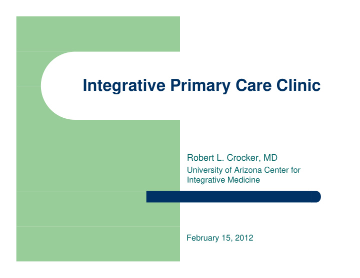 integrative primary care clinic integrative primary care
