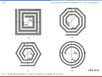 LEE et.al  Rajesh Zele  LEE et.al  Rajesh Zele  Razavi book  Rajesh Zele  Load inductors in a diff.