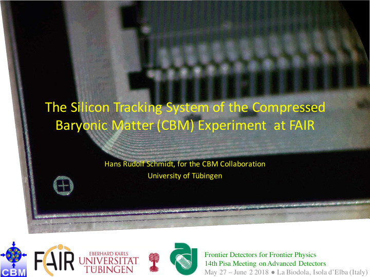 the silicon tracking system of the compressed baryonic