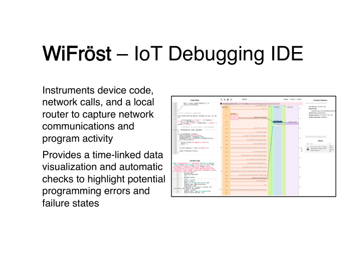 wifr r st st iot debugging ide