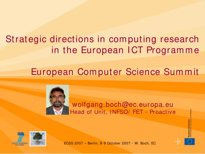 strategic directions in computing research in the