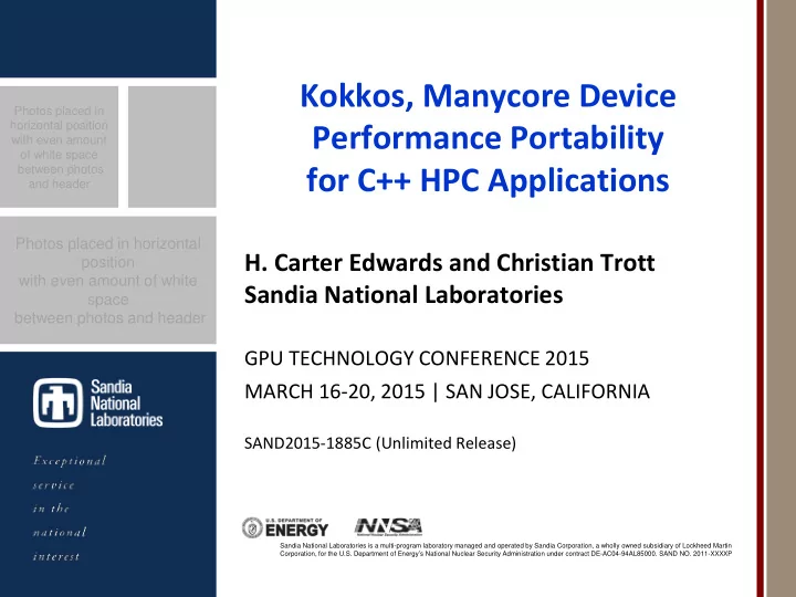 kokkos manycore device