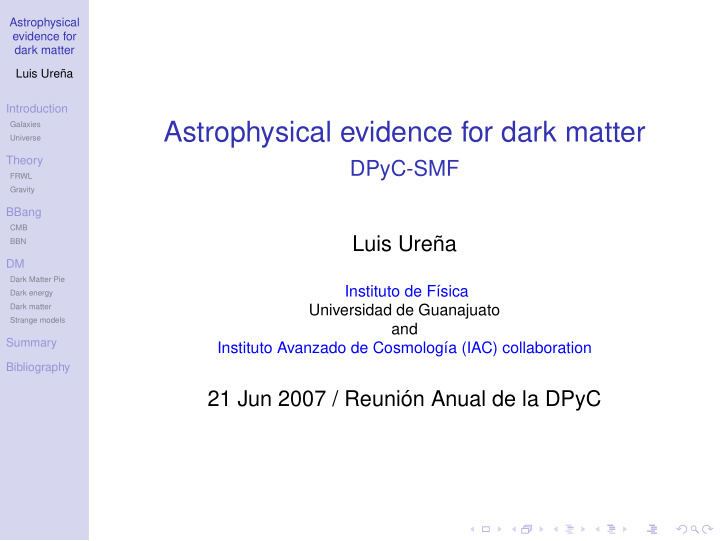 astrophysical evidence for dark matter
