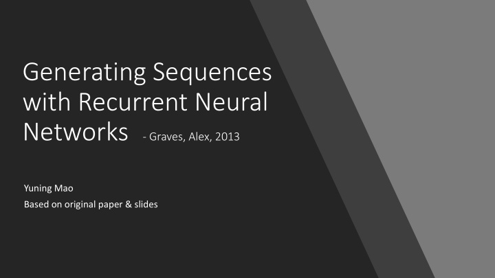 generating sequences