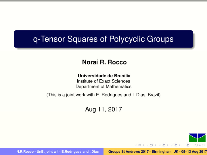 q tensor squares of polycyclic groups