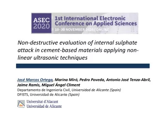 Nondestructive evaluation of internal sulphate  f  p  attack in cementbased materials