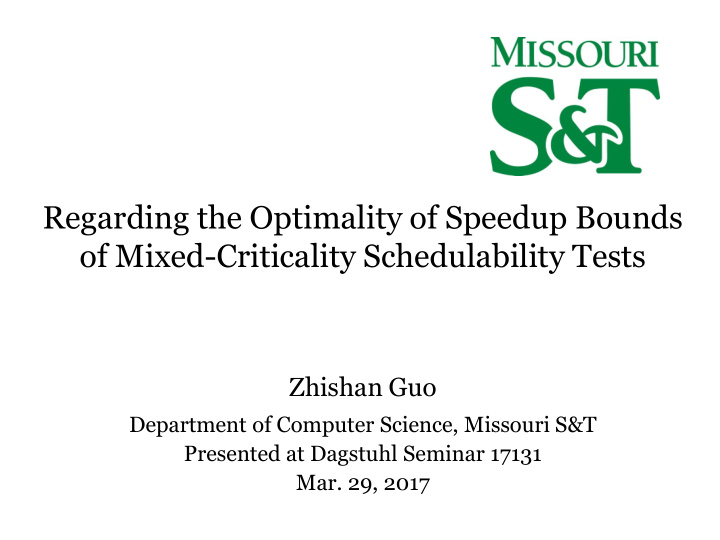 regarding the optimality of speedup bounds of mixed