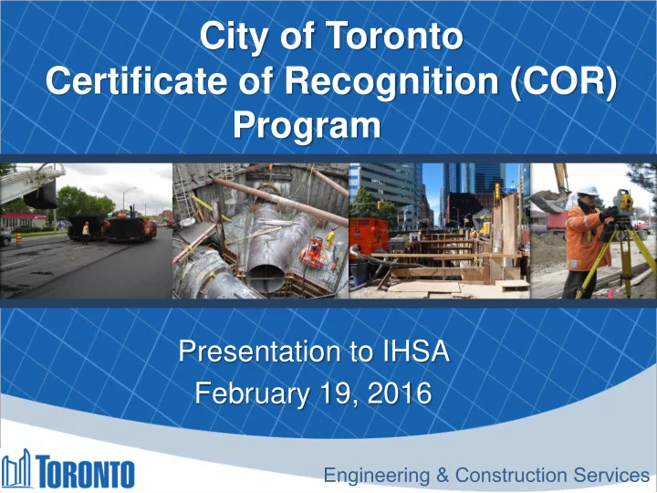 certificate of recognition cor