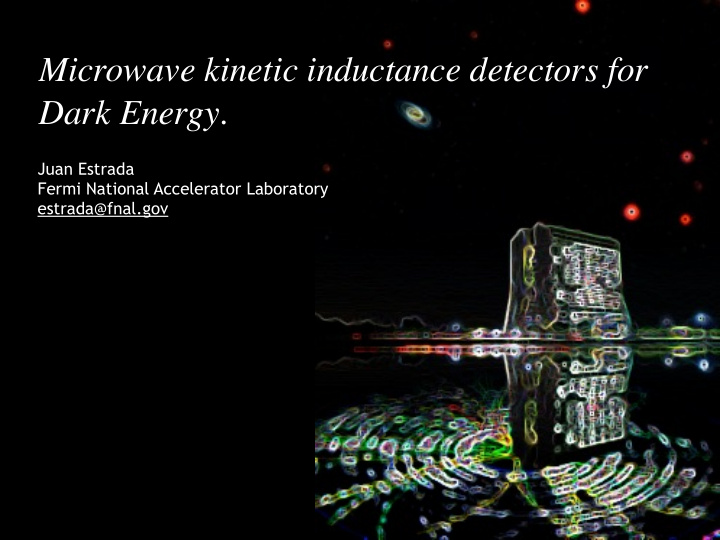 microwave kinetic inductance detectors for dark energy