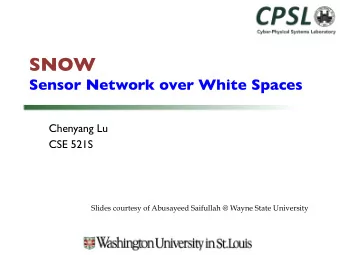 Wide Area IoT Applications  Applications q Urban sensing, environmental/habitat monitoring q