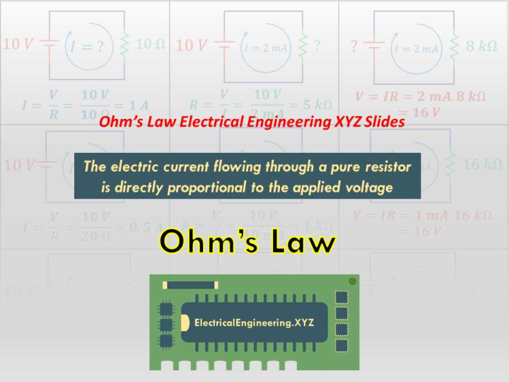 statement of ohm s law