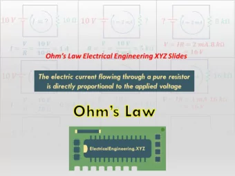 Statement of Ohms Law  Circuit diagram of Ohms Law  Formula of Ohms Law  Ohms law in