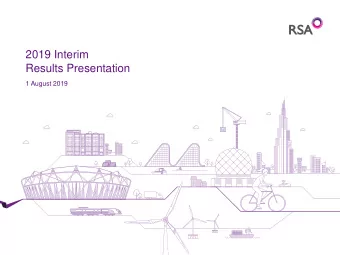 2019 Interim  Results Presentation  Thursday, 1 August 2019  1 August 2019  NOT FOR RELEASE,