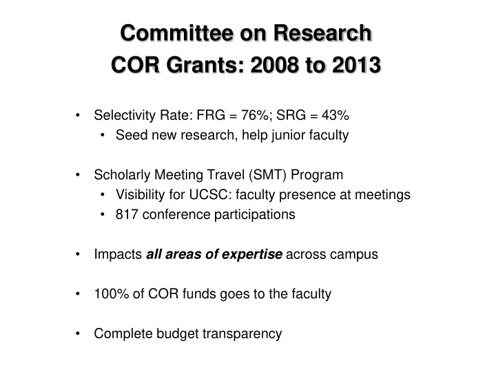 committee on research