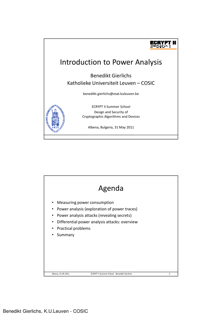 introduction to power analysis