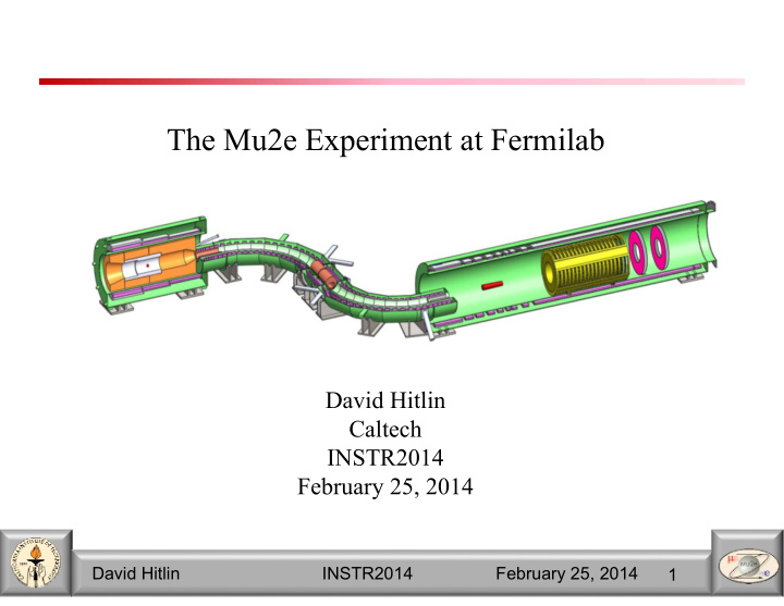 the mu2e experiment at fermilab