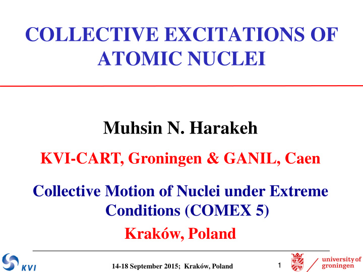 collective excitations of atomic nuclei