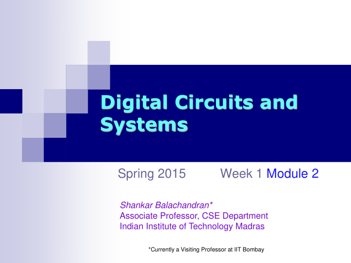 digital circuits and systems