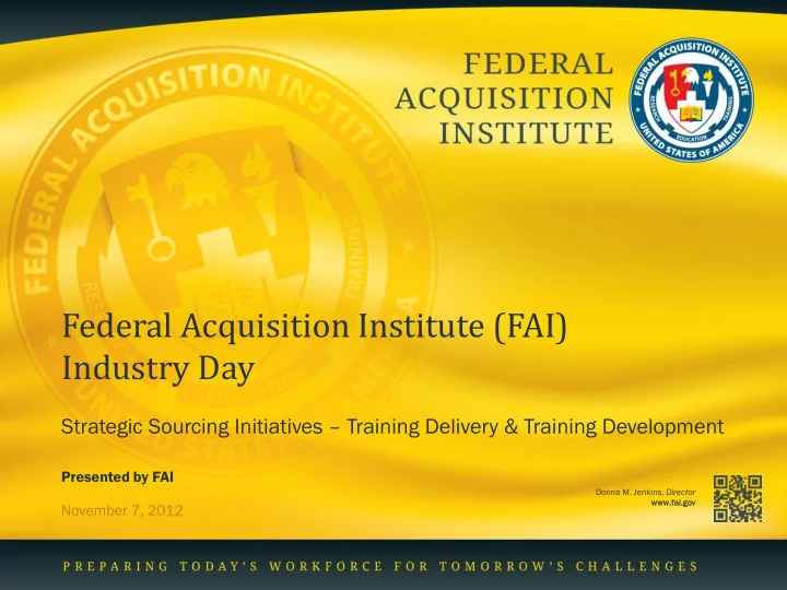 federal acquisition institute fai