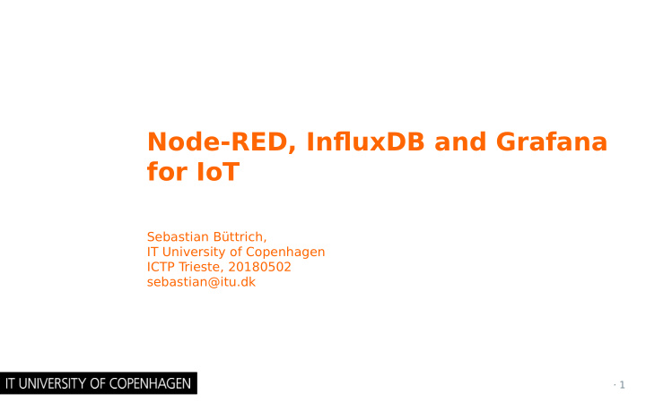 node red infmuxdb and grafana for iot