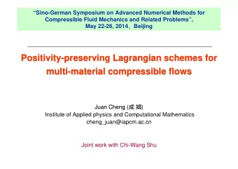 Positivity-  -preserving Lagrangian schemes for  preserving Lagrangian schemes for  Positivity